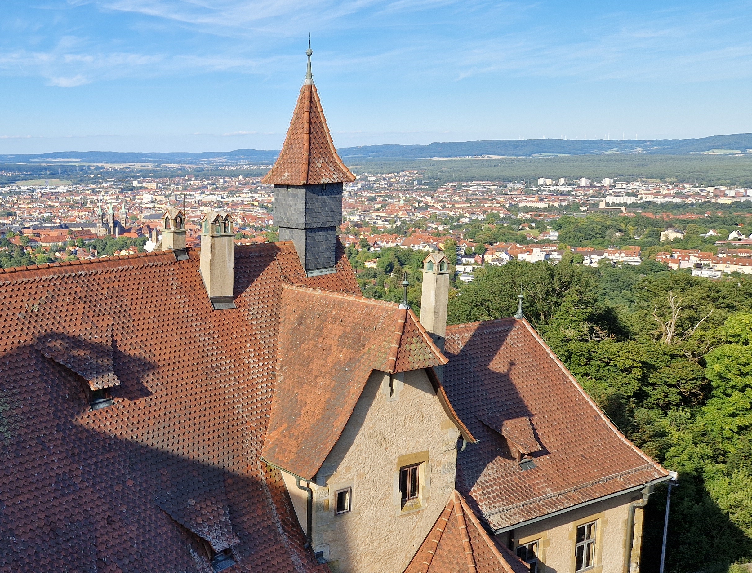 die Altenburg zu Bamberg vom Turm aus